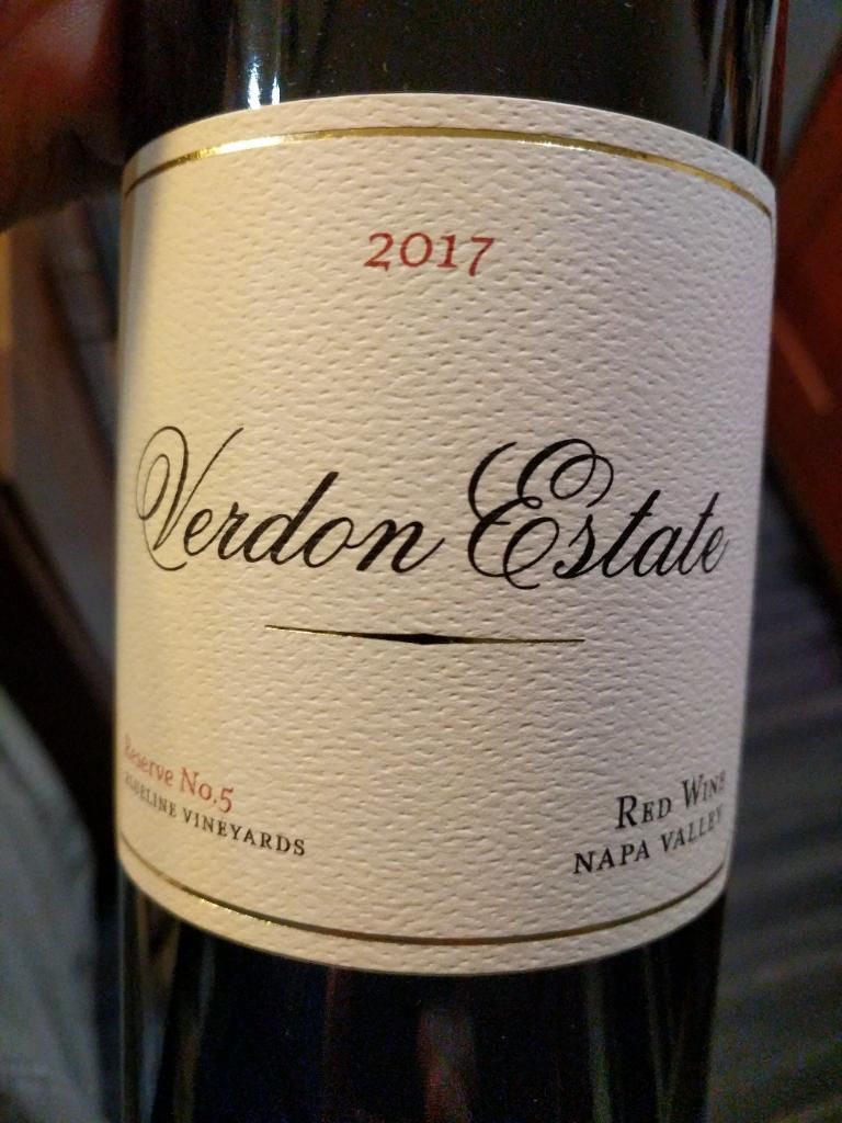 2017 Verdon Estate Reserve No. 5 Blueline Vineyards, USA, California