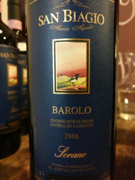2006 San Biagio Barolo Sorano - CellarTracker