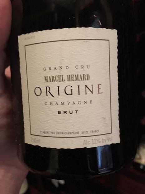 N.V. Marcel Hemard Champagne Origine - CellarTracker