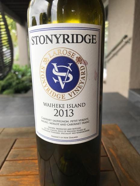 ストニーリッジLAROSE 2010 & 2013 ストニーリッジLAROSE 2010 & 2013 2010 Stonyridge Vineyard