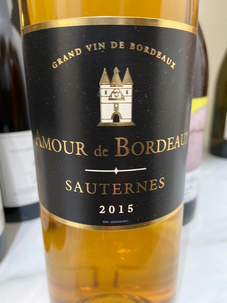 de Bordeaux 2015 Amour Ginestet - Sauternes CellarTracker