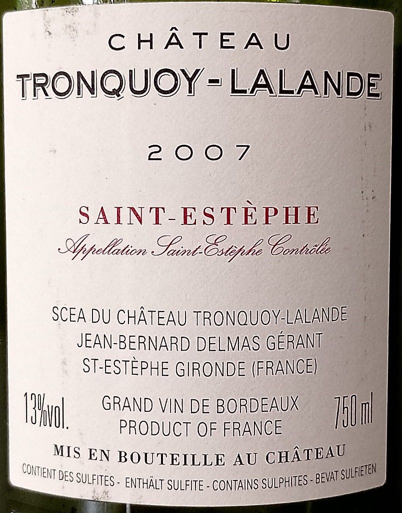 2013 Château Tronquoy-Lalande - CellarTracker