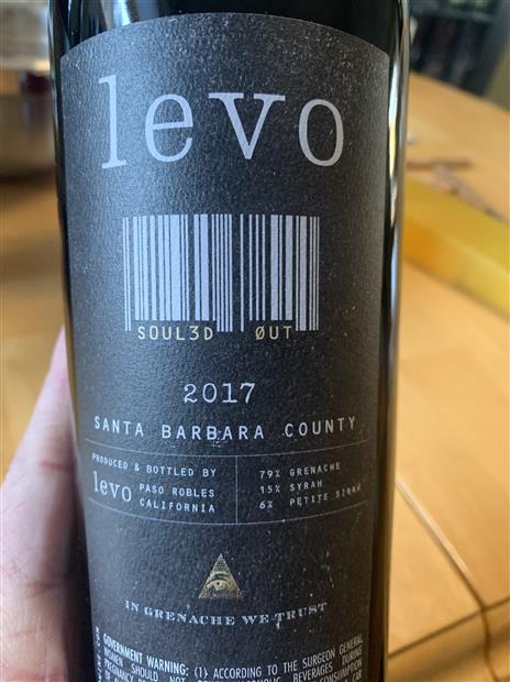 2017 Levo Soul3D Out CellarTracker