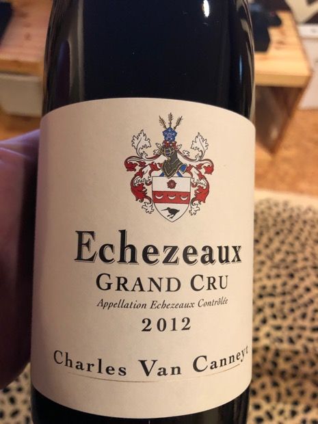 2012 Charles Van Canneyt Echezeaux - CellarTracker