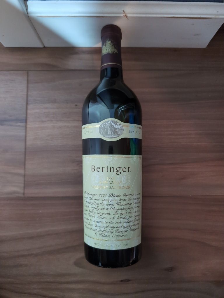 1992 Beringer Vineyards Cabernet Sauvignon Private Reserve