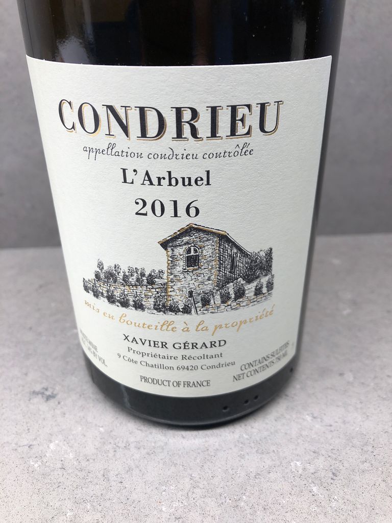 2018 Xavier Gerard Condrieu L'Arbuel, France, Rhône, Northern Rhône