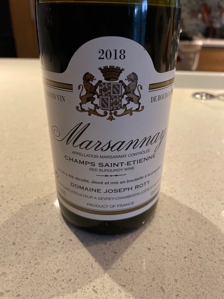 2019 Domaine Joseph Roty Marsannay Champs Saint Etienne