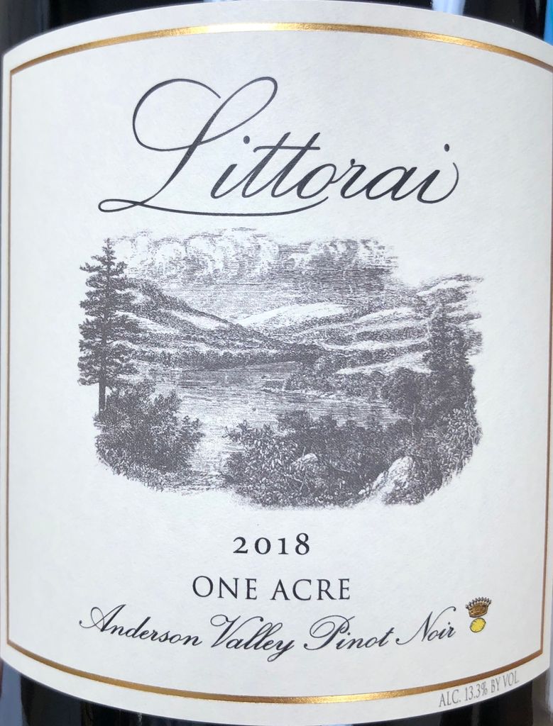 2018 Littorai Pinot Noir One Acre, USA, California, North Coast ...