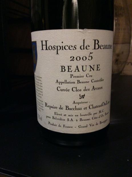 2005 Hospices de Beaune Beaune 1er Cru Cuvée Clos des Avaux