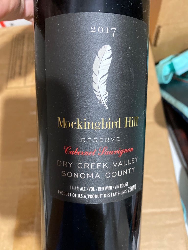 2017 Mockingbird Hill Sauvignon Reserve Dry Creek Valley, USA