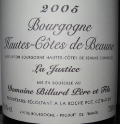 2018 Domaine Billard Pere et Fils Bourgogne Hautes-Côtes de Beaune