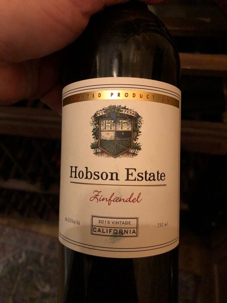 2015 Hobson Estate Zinfandel, USA, California, Central Coast