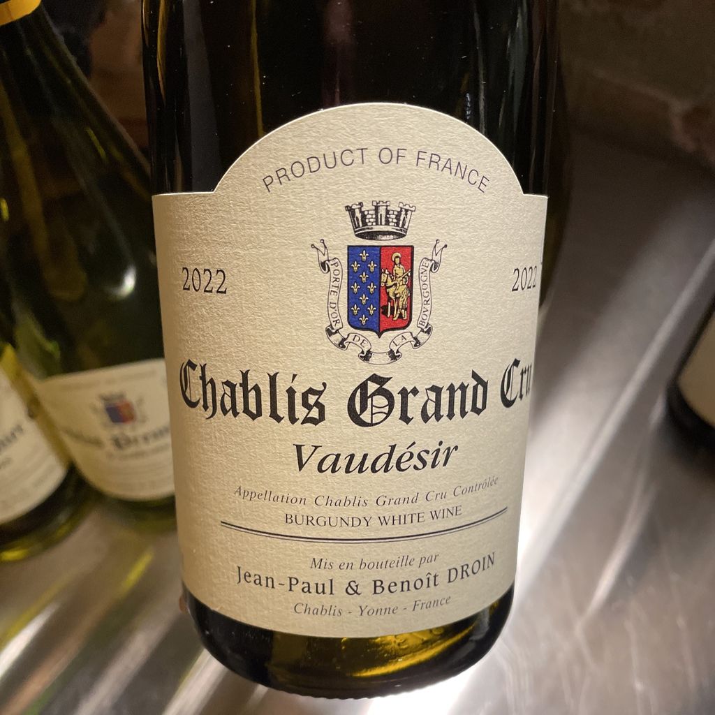 2022 Jean-Paul & Benoit Droin Chablis Grand Cru Vaudésir