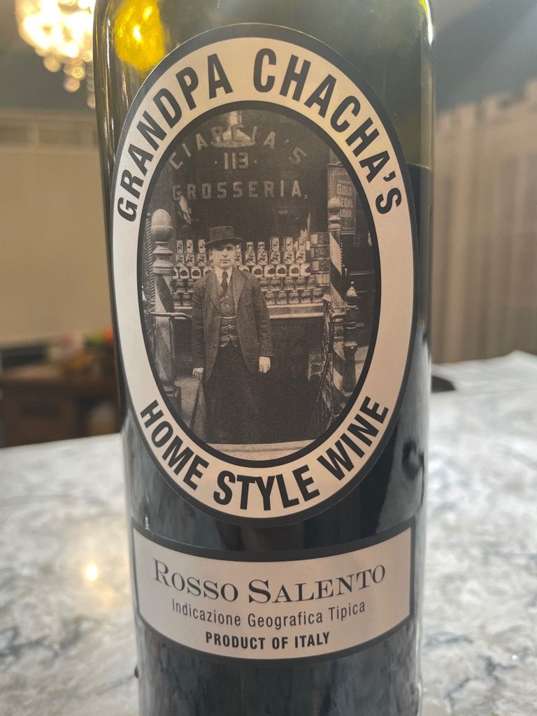 2016 Casa Vinicola Botter Grandpa Chacha s Home Style Wine Salento