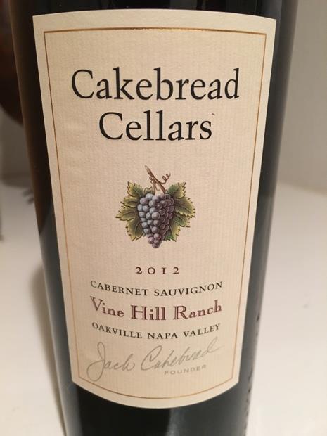 2012 Cakebread Cellars Cabernet Sauvignon Vine Hill Ranch