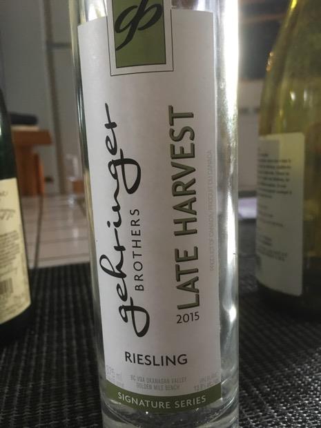 2015 Gehringer Brothers Estate Winery Riesling Icewine Signature