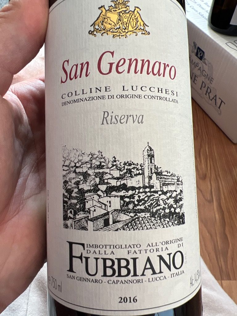 2015 Fattoria Di Fubbiano Colline Lucchesi Riserva San 2015 Fattoria Di Fubbiano Colline Lucchesi Riserva San
