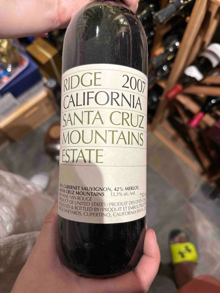 2007 Ridge Santa Cruz Mountains Estate - CellarTracker
