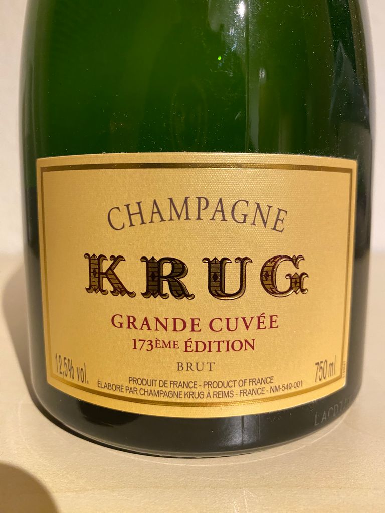 N.V. Krug Champagne Brut Grande Cuvée Edition 173eme - CellarTracker