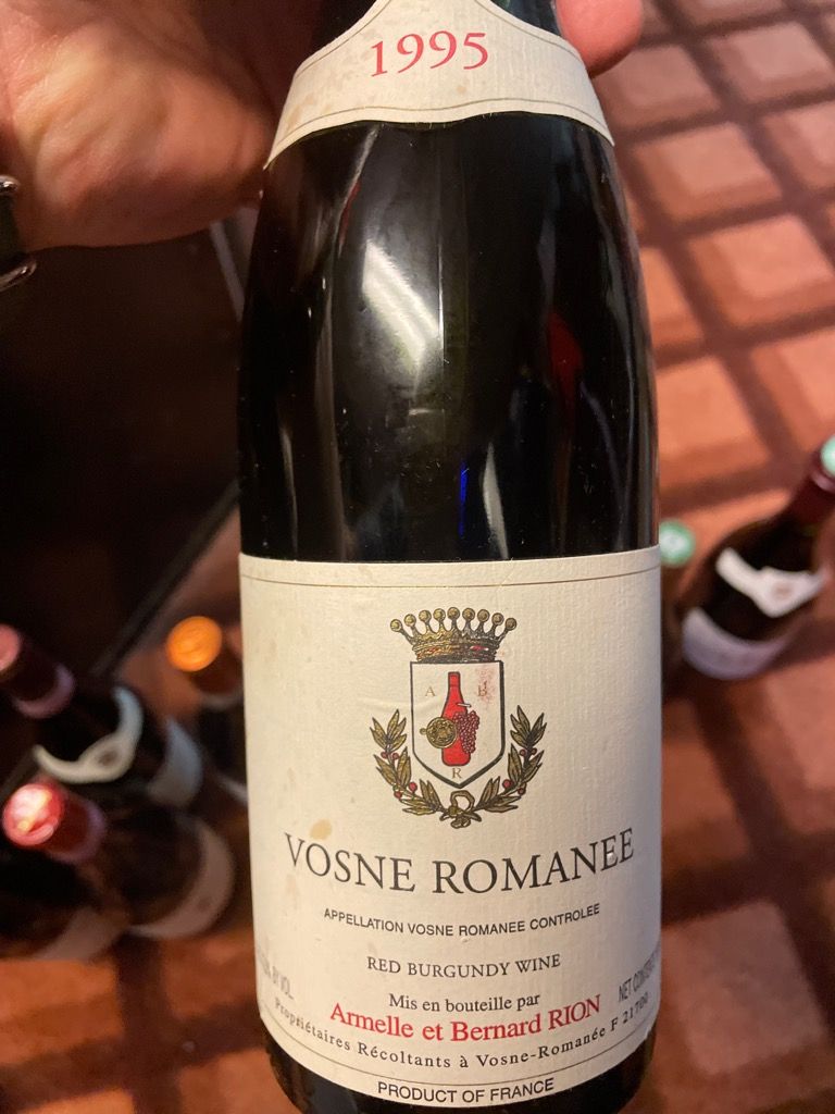 1994 Domaine Armelle Et Bernard Rion Vosne-Romanée, France, Burgundy ...