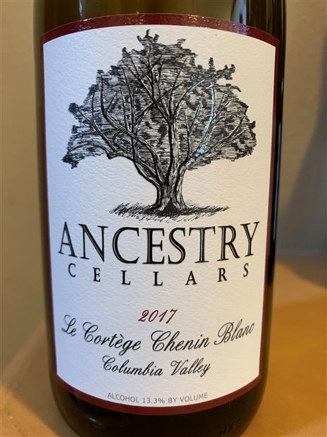 2016 Ancestry Cellars Chenin Blanc Le Cortege Usa