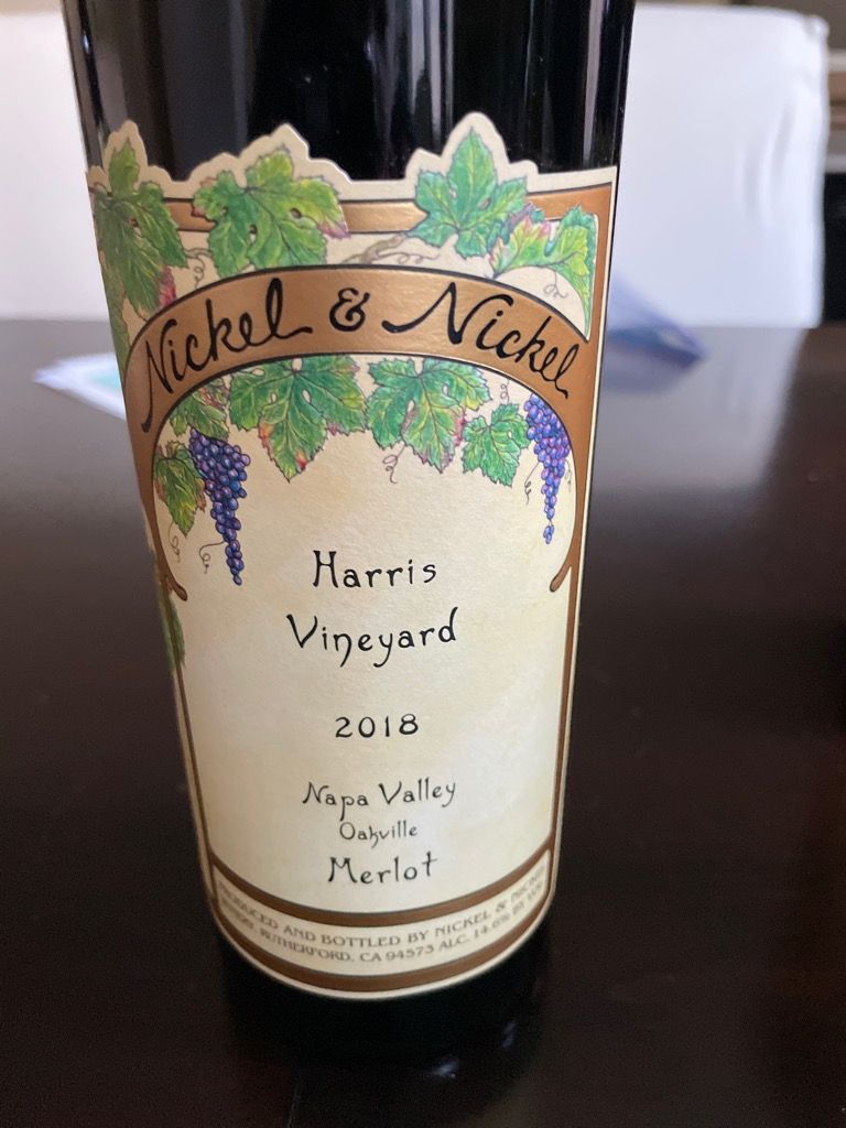 2018 Nickel & Nickel Merlot Harris Vineyard, USA, California, Napa