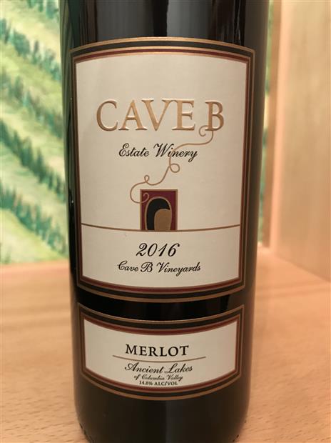 2017 Cave B Estate Winery Merlot, USA, Washington, Columbia Valley ...