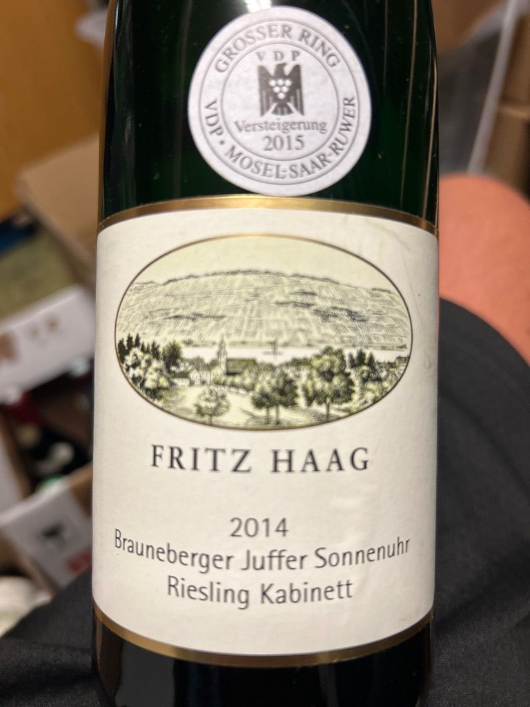 2022 Fritz Haag Brauneberger Juffer-Sonnenuhr Riesling Kabinett