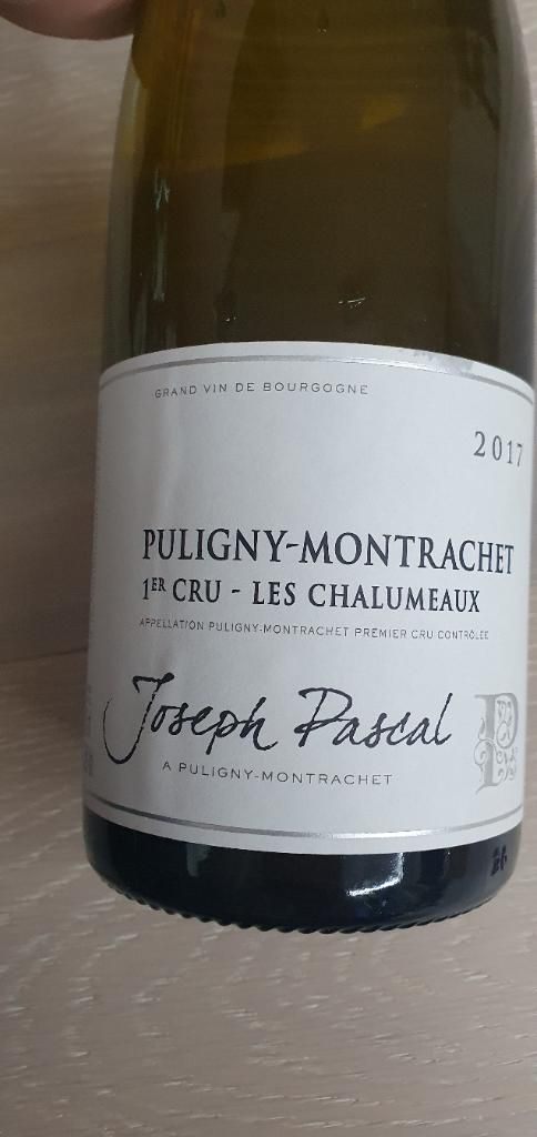 2019 Joseph Pascal Puligny-Montrachet 1er Cru Les Chalumeaux, France ...
