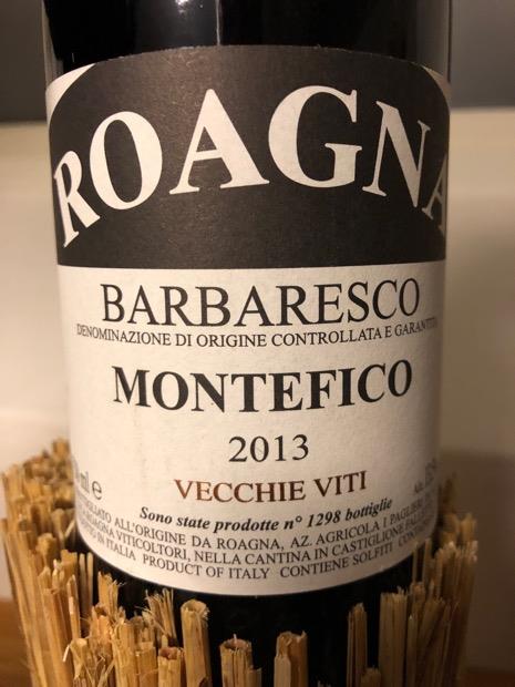 2013 Roagna Barbaresco Vecchie Viti Montefico, Italy, Piedmont, Langhe ...