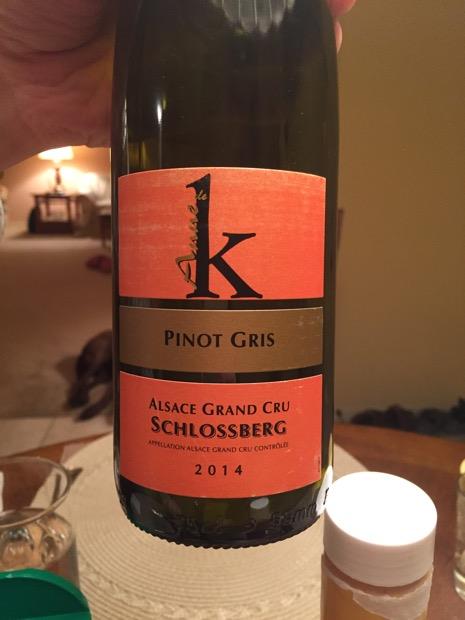 2015 Cave Vinicole de Kientzheim-Kaysersberg Pinot Gris Schlossberg ...