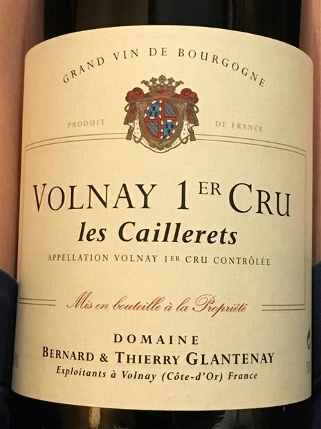 2009 Domaine Bernard & Thierry Glantenay Volnay 1er Cru Caillerets ...