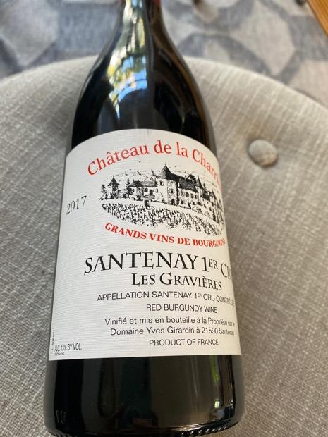 2019 Château de la Charrière Santenay 1er Cru Les Gravières, France ...