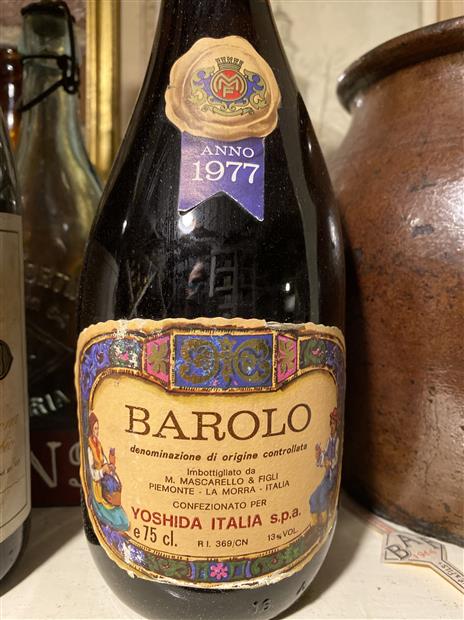 1981 Michele Mascarello & Figli Barolo, Italy, Piedmont, Langhe, Barolo ...