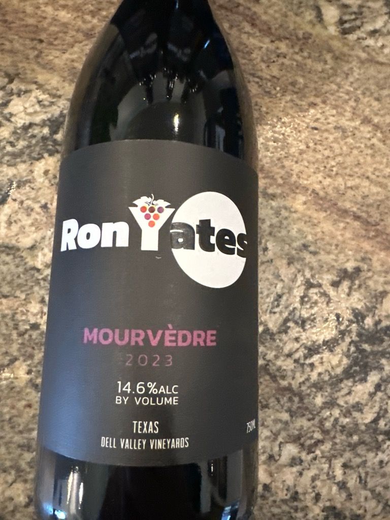 2023 Ron Yates Mourvèdre Dell Valley Vineyards, USA, Texas - CellarTracker