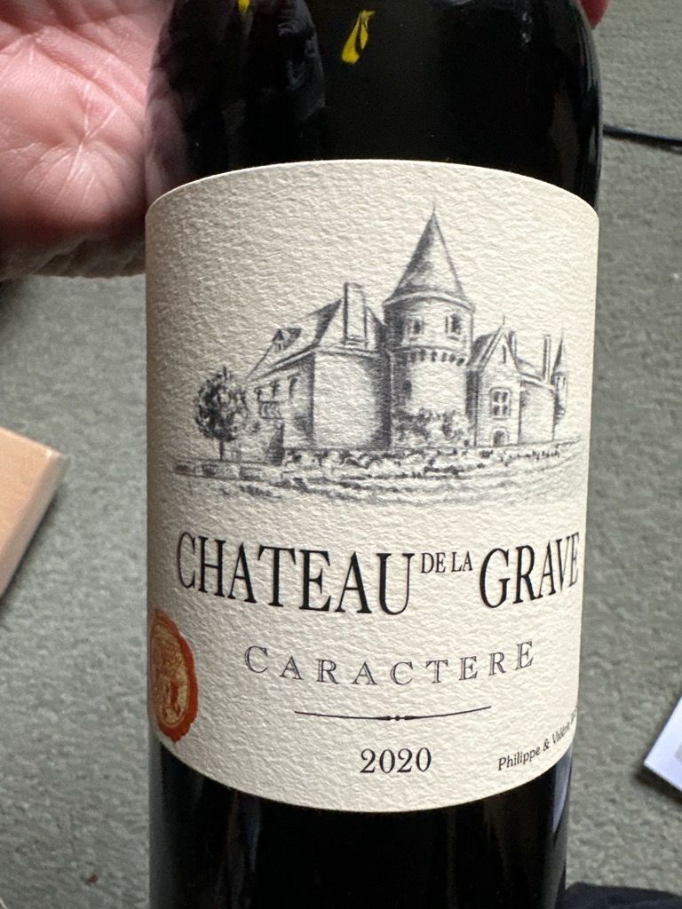 2020 Château de la Grave Caractère - CellarTracker