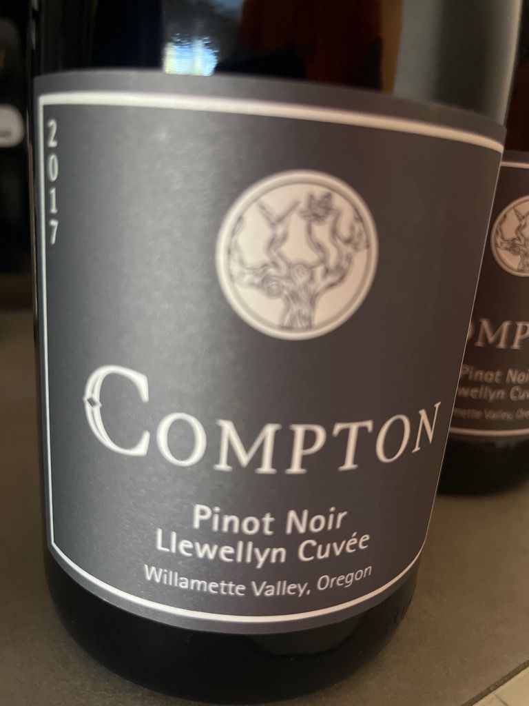 Compton Labels 2018 Compton Pinot Noir Llewellyn Cuvée, USA, Oregon, Willamette Valley ...