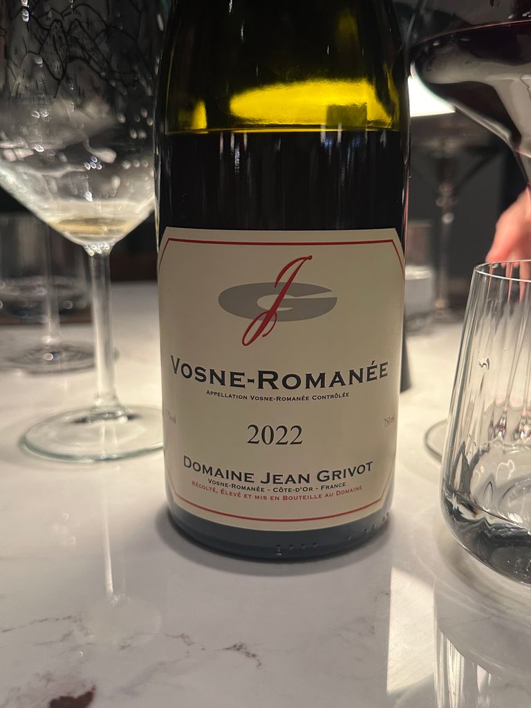 2022 Domaine Jean Grivot Vosne-Romanée - CellarTracker