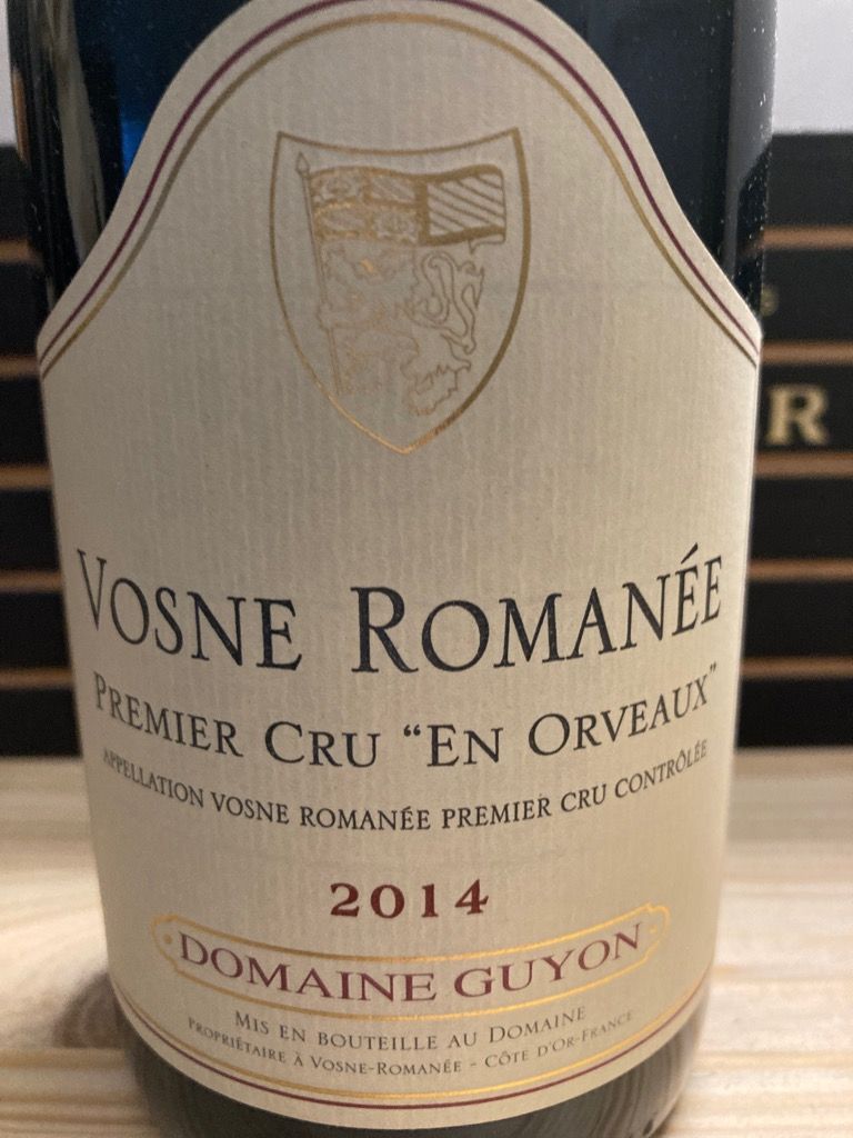 2014 Jean-Pierre Guyon Vosne-Romanée 1er Cru En Orveaux