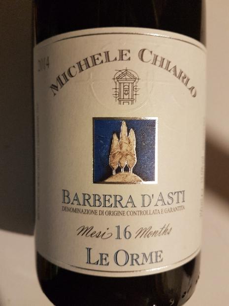 2015 Michele Chiarlo Barbera d'Asti Superiore Le Orme, Italy ...