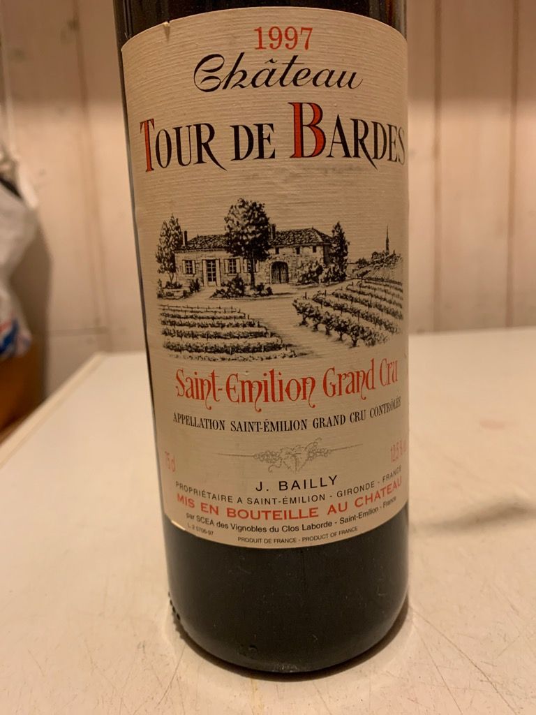 1997 Château Tour De Bardes, France, Bordeaux, Libournais, St. Émilion ...