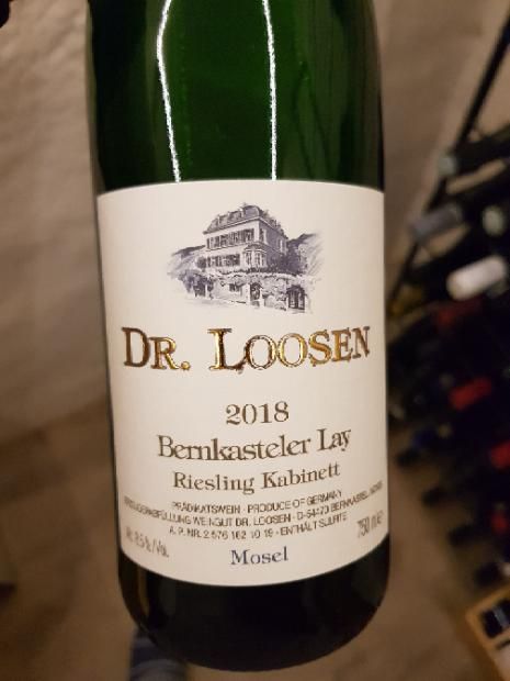 2019 Dr Loosen Bernkasteler Lay Riesling Kabinett Germany Mosel Saar Ruwer Cellartracker