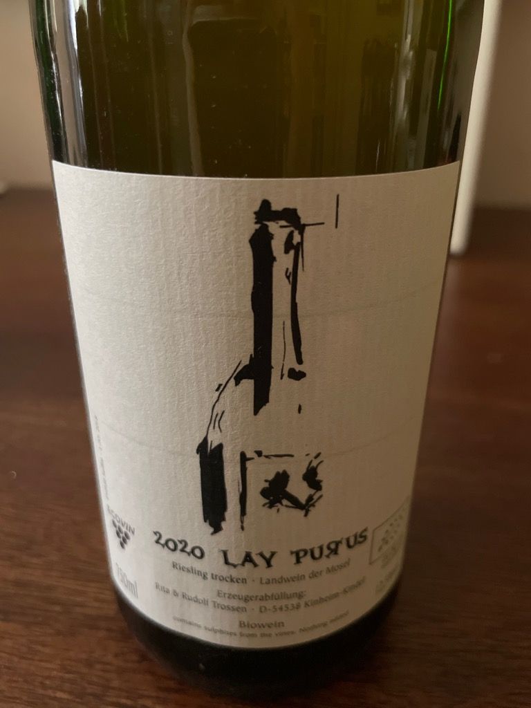 2020 Rita & Rudolf Trossen Riesling Lay Purus, Germany, Mosel Saar