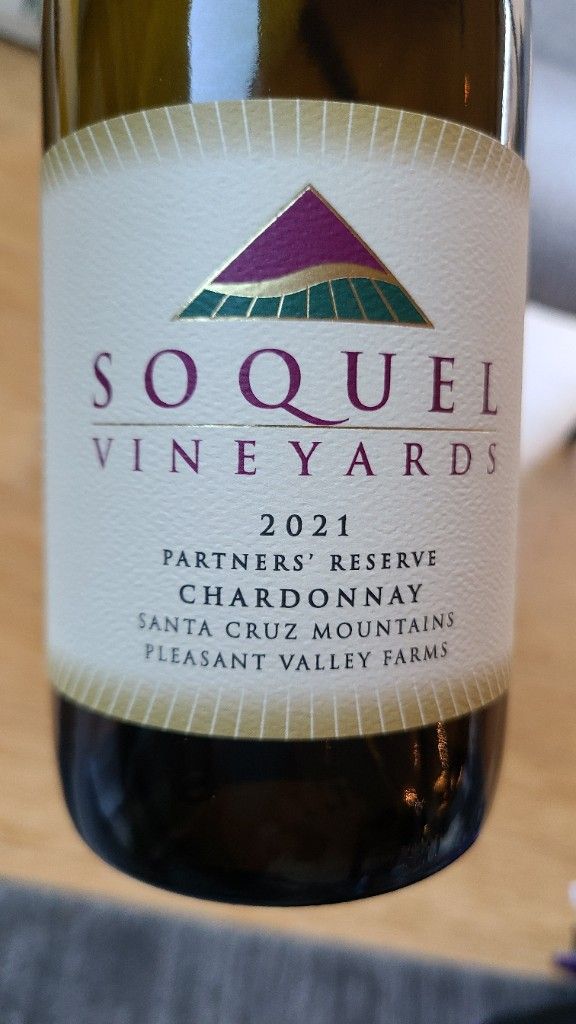 2021 Soquel Vineyards Chardonnay Partner's Reserve Pleasant Valley