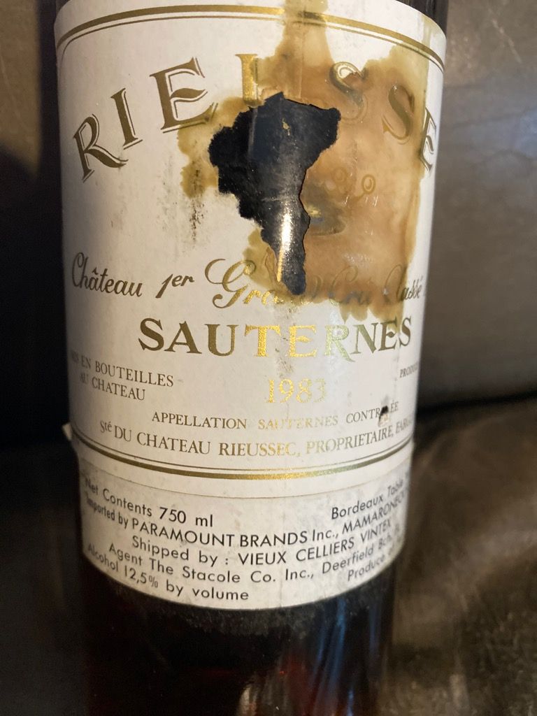 1985 Château Rieussec - CellarTracker