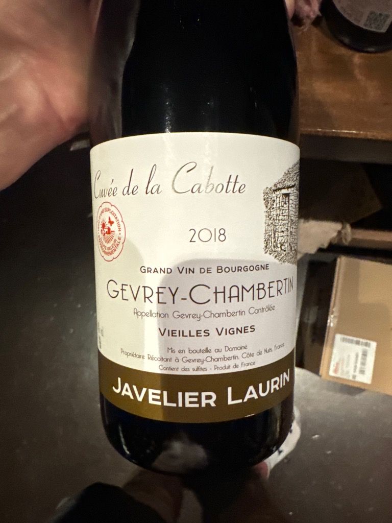 2022 Javelier-Laurin Gevrey-Chambertin Cuvée de la Cabotte