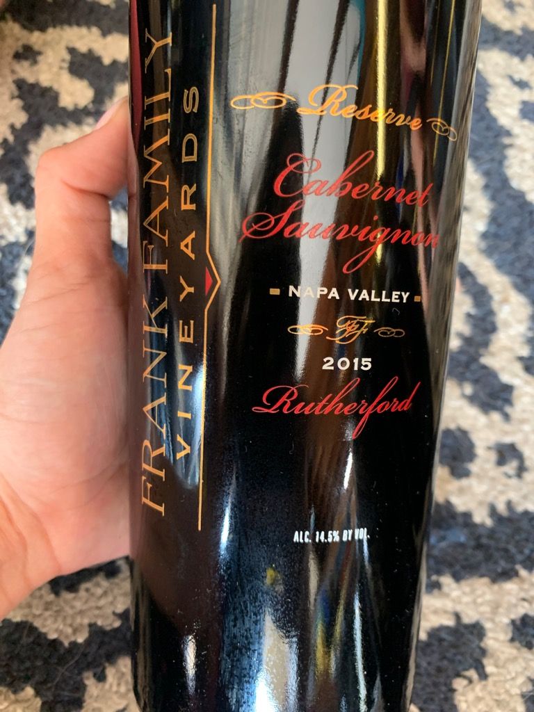 2015 Frank Family Vineyards Cabernet Sauvignon Reserve Rutherford CellarTracker