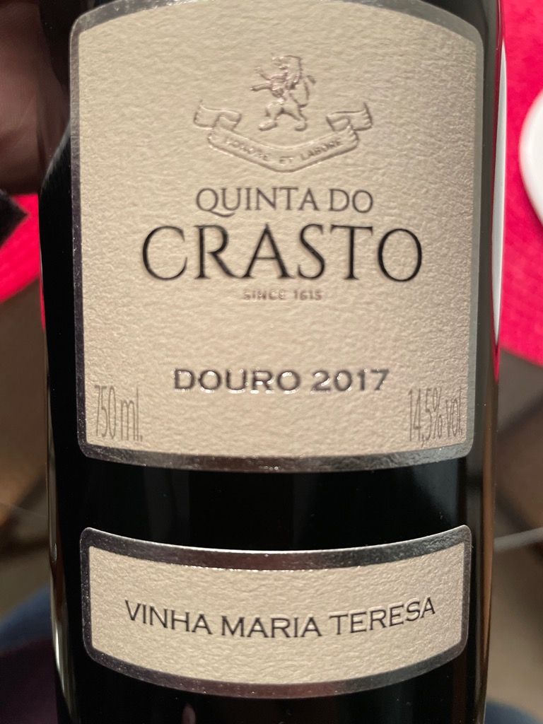 2017 Quinta do Crasto Douro Vinha Maria Teresa, Portugal, Douro ...