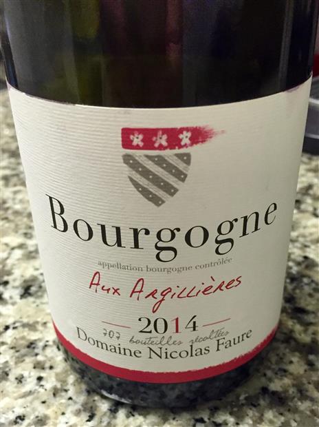 2023 Domaine Nicolas Faure Bourgogne Aux Argillières - CellarTracker