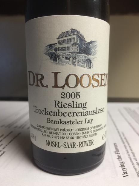 05 Dr Loosen Bernkasteler Lay Riesling Trockenbeerenauslese Germany Mosel Saar Ruwer Cellartracker